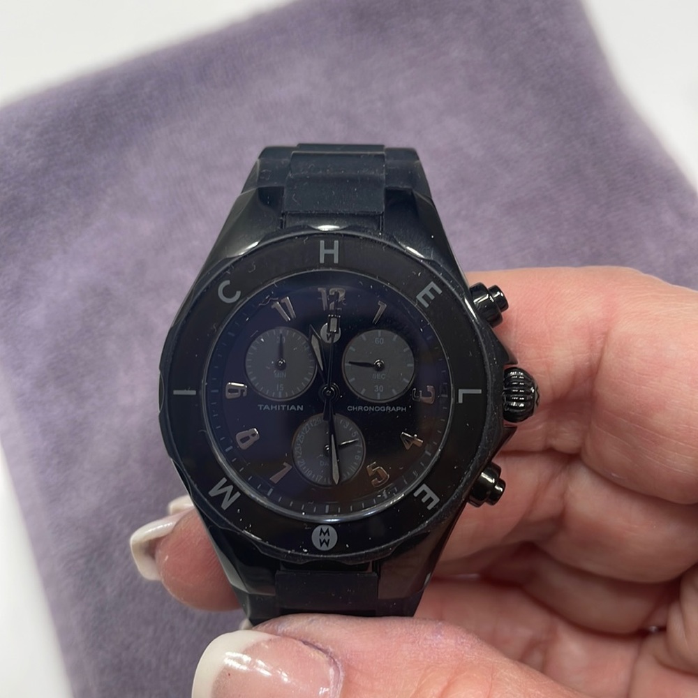 Michele Tahitian JellyBean Black Watch